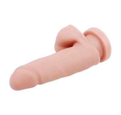 Dildo wyginane realistyczne jądra przyssawka 15cm